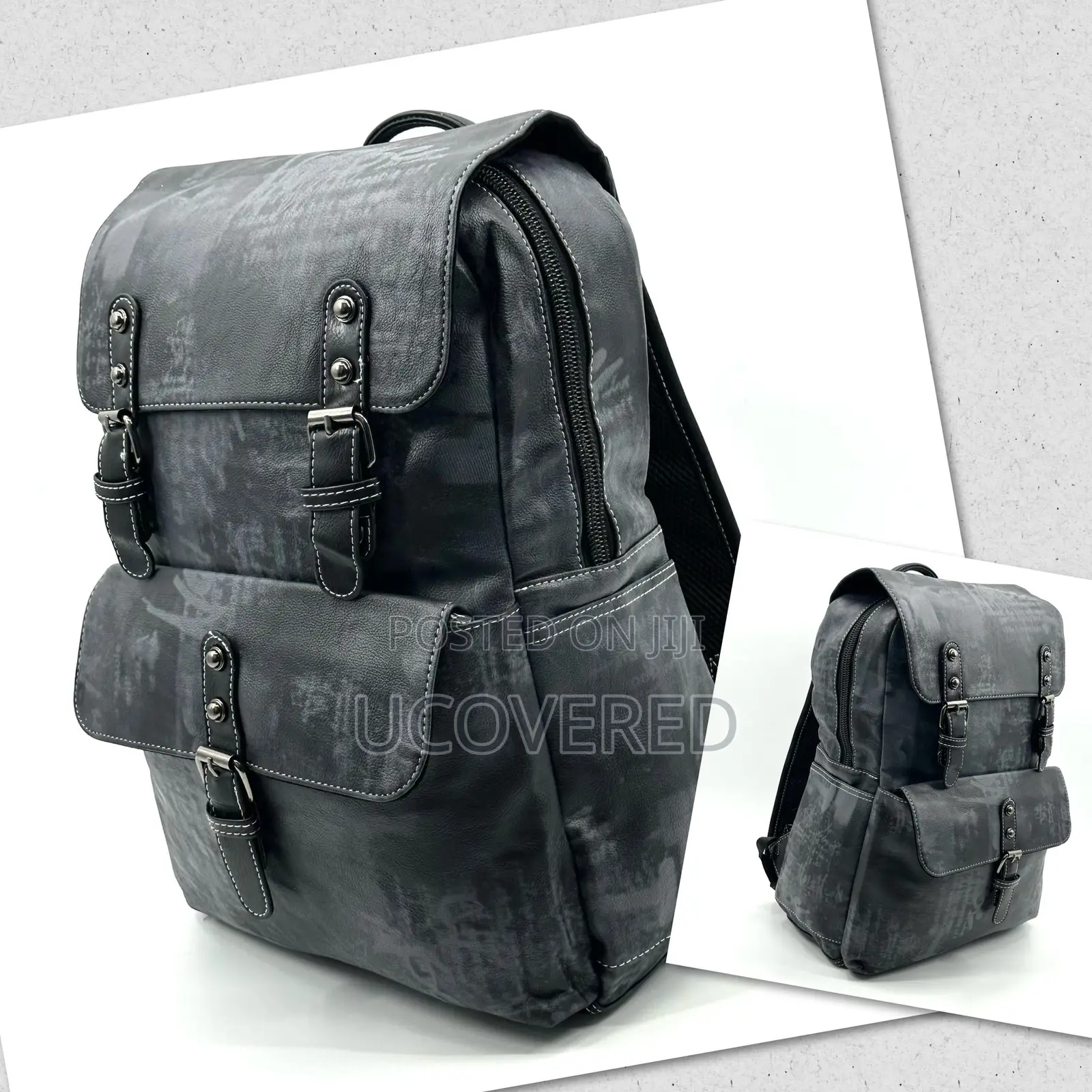 Vintage Leather Unisex Backpacks