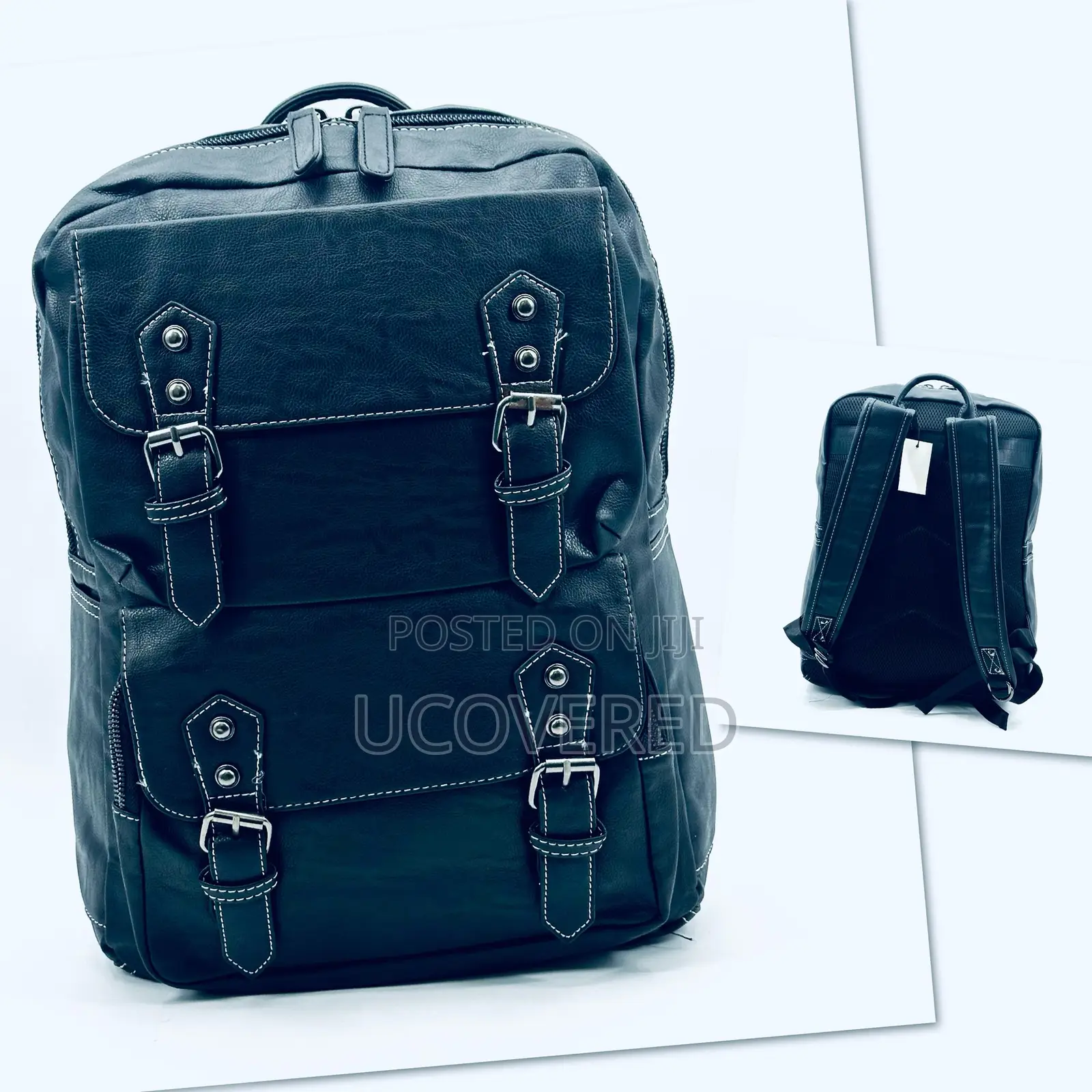 Vintage Leather Unisex Backpacks