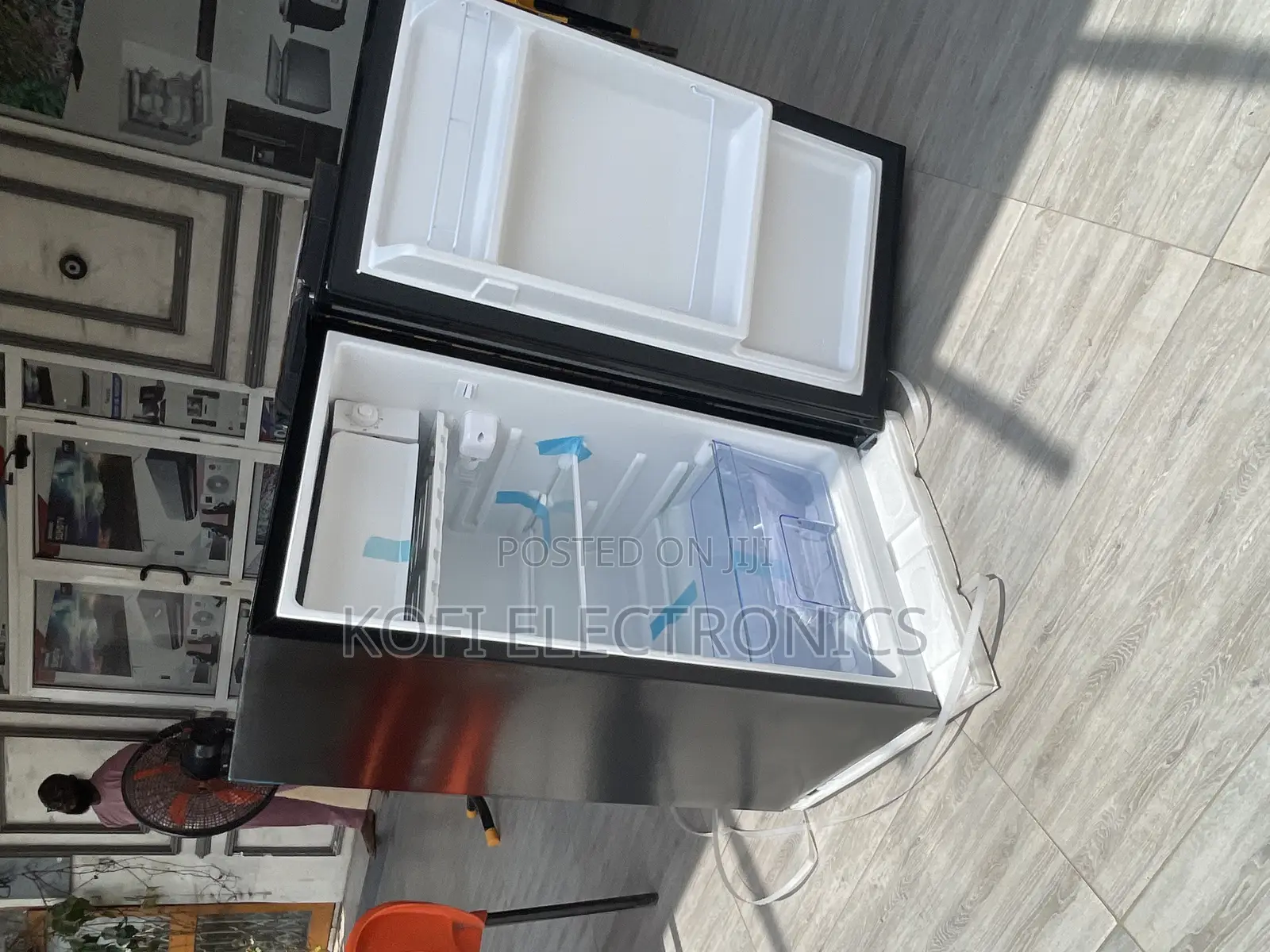 A Star Pearl 80liters Table Top Fridge Black/Red Pf-109