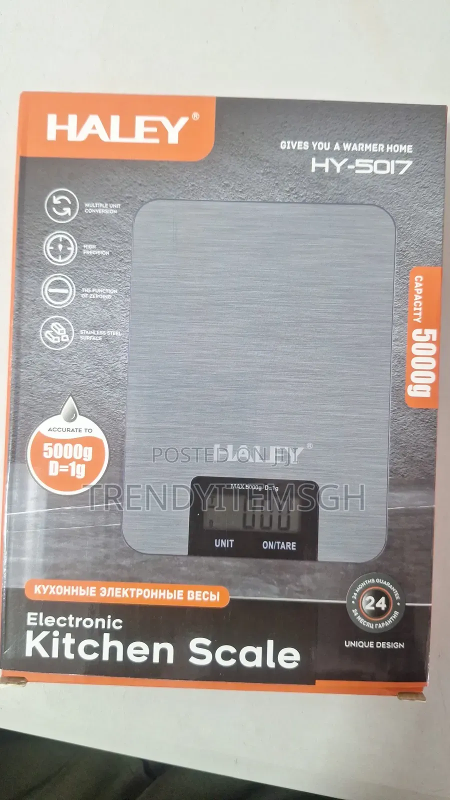5kg Stainless Steel Accurate Digital Kitchen Scale