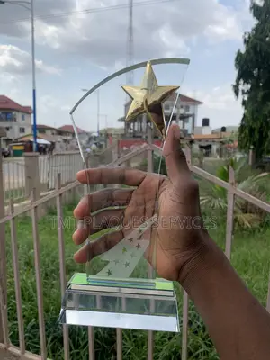 Crystal Gold Award Plaque