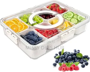 Multipurpose 8-Grid Acrylic Storage Bowl