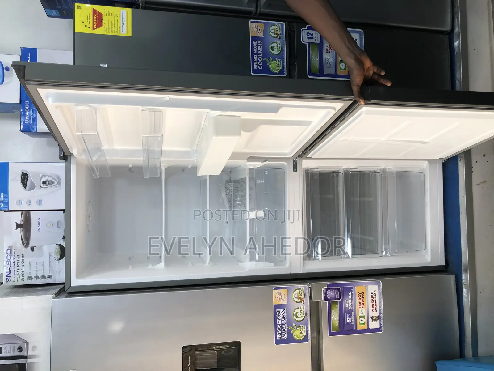 Powerful Compressor Nasco Bottom Freezer 296 Liters for Sal