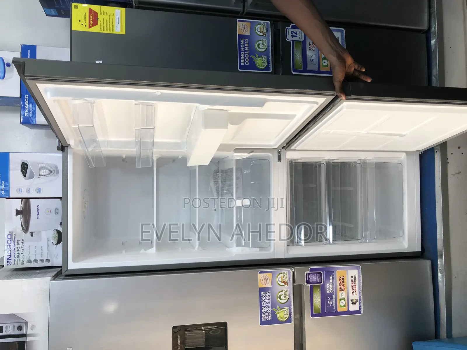 Powerful Compressor Nasco Bottom Freezer 296 Liters for Sal