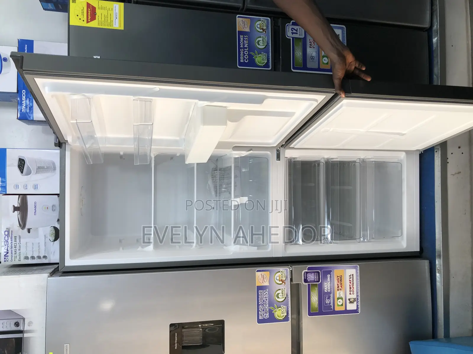 Powerful Compressor Nasco Bottom Freezer 296 Liters for Sal