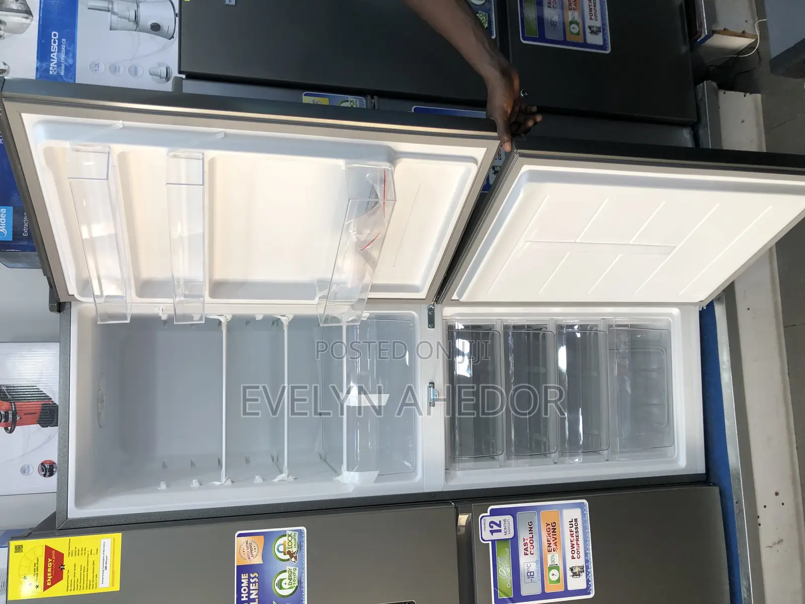Bene’S Nasco Bottom Fridge 258 Liters With Lock and Key