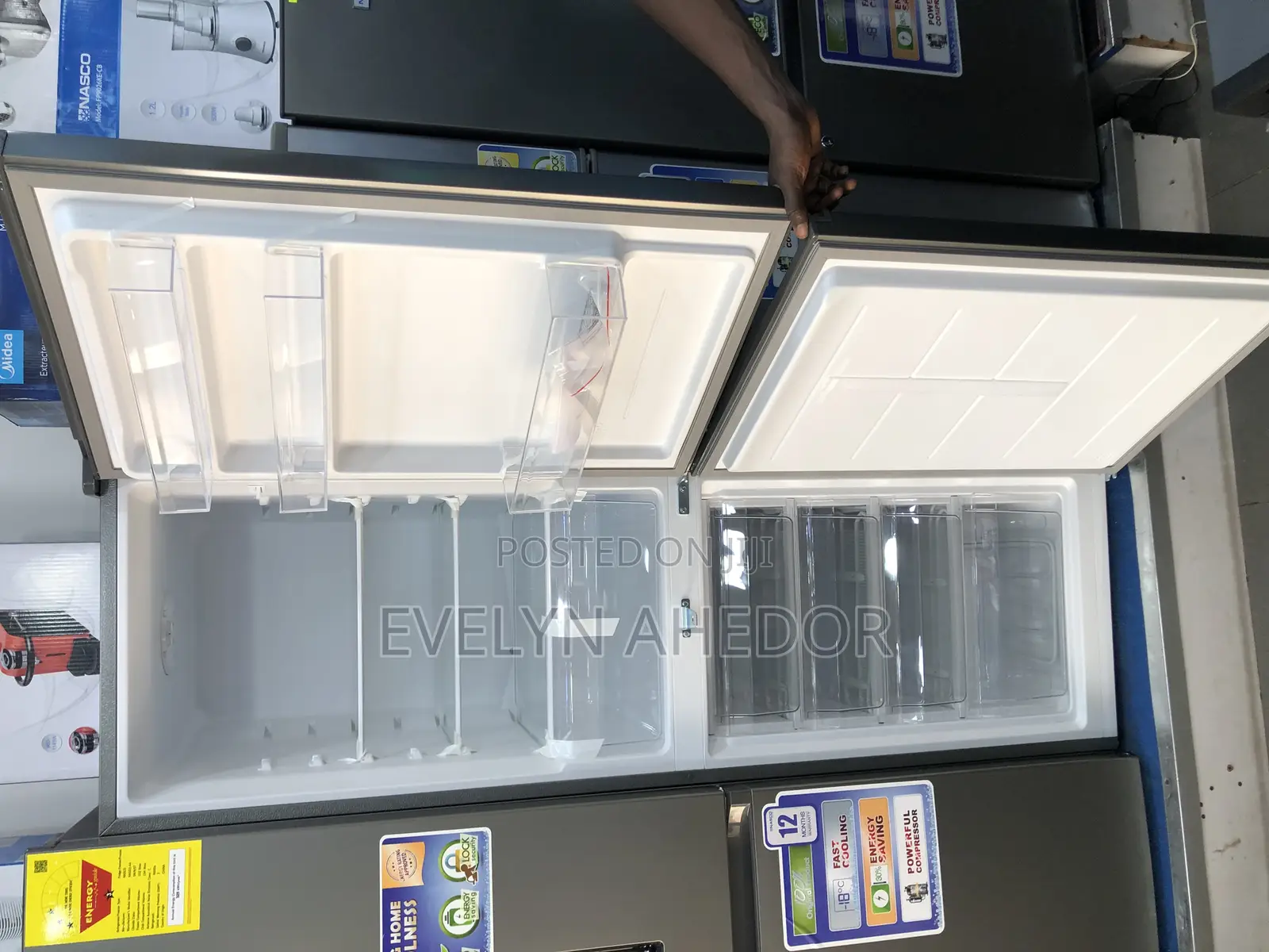 Bene’S Nasco Bottom Fridge 258 Liters With Lock and Key