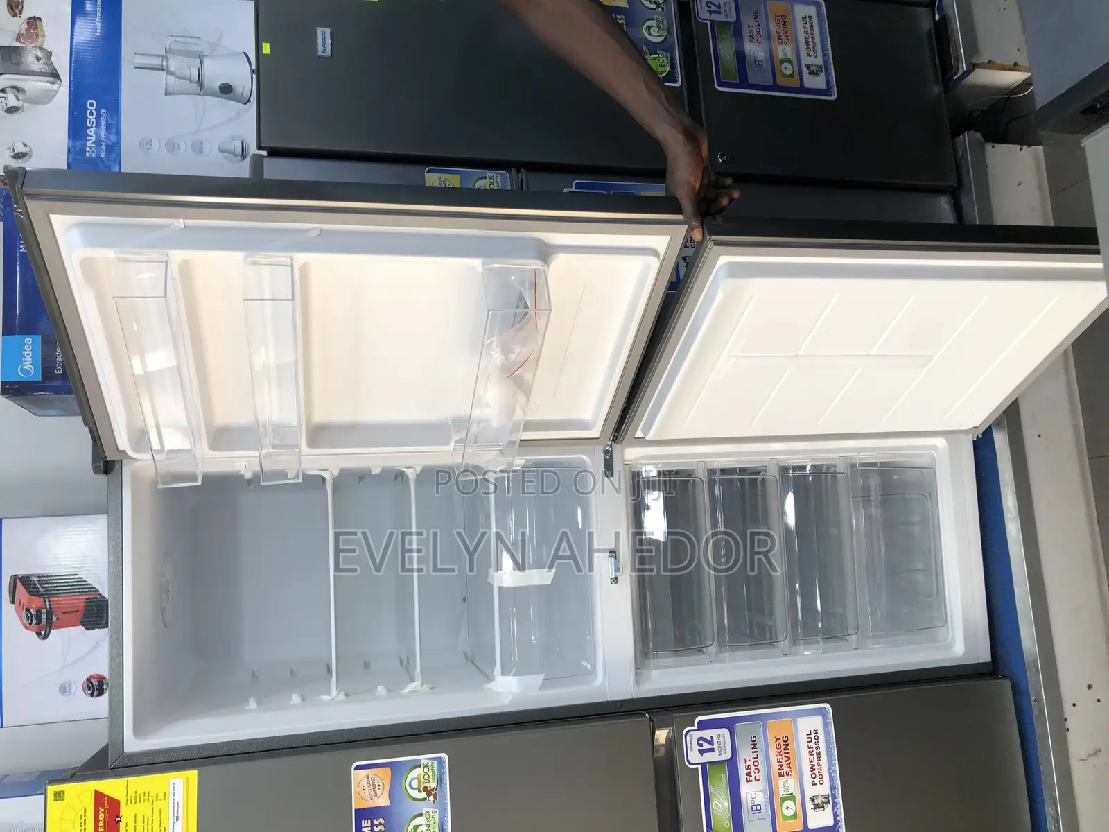 Bene’S Nasco Bottom Fridge 258 Liters With Lock and Key