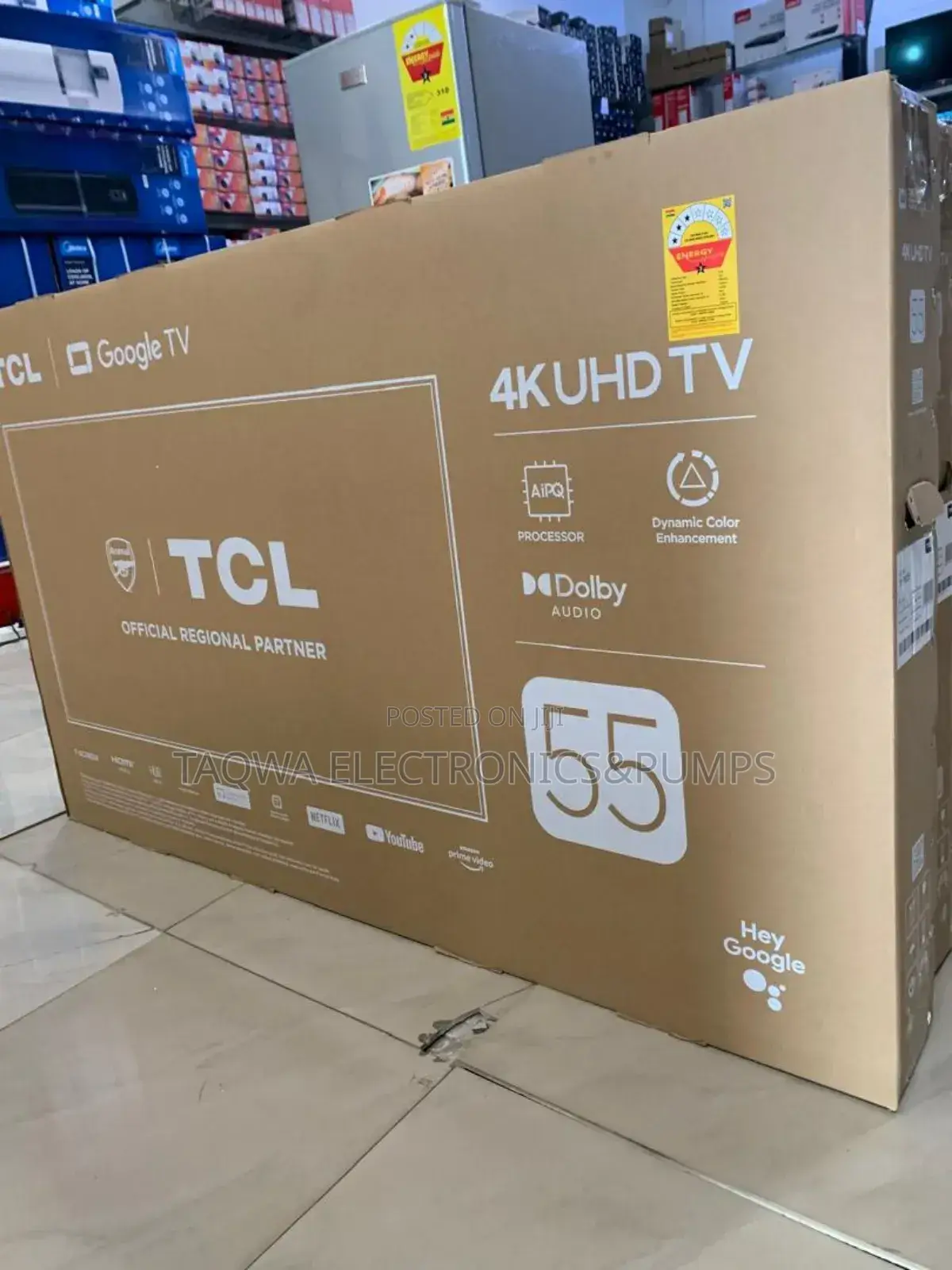 Display :55" Uhd TCL Android Tv