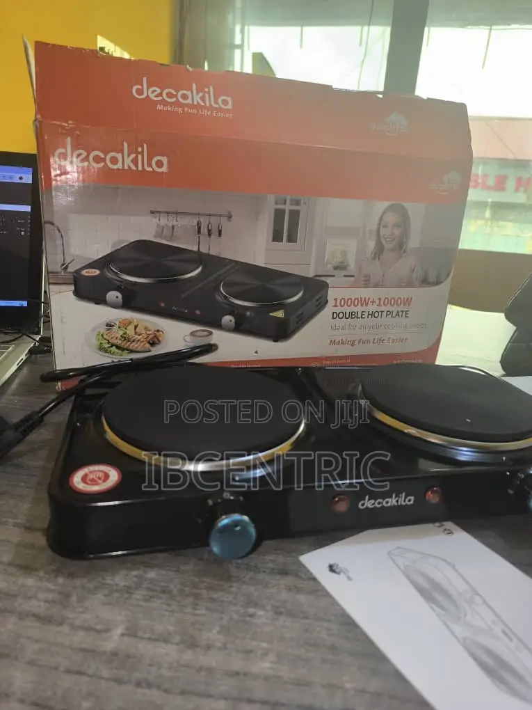 Decakila Electric Double Burner Hot Plate