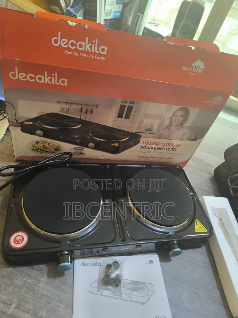 Decakila Electric Double Burner Hot Plate
