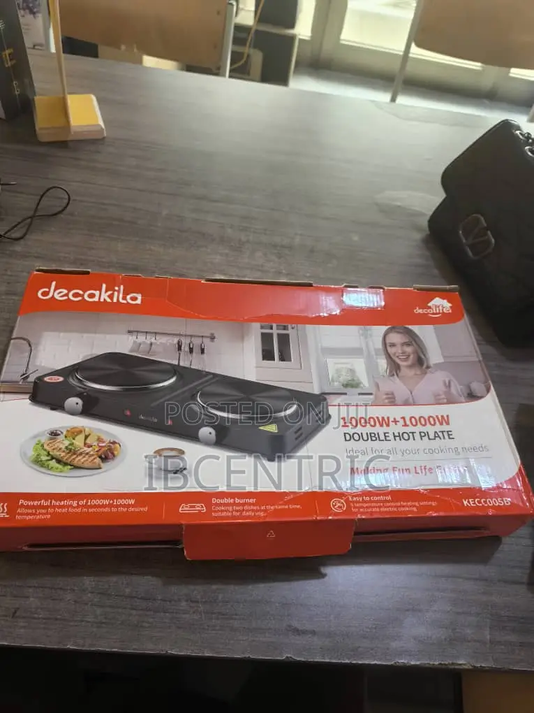 Decakila Electric Double Burner Hot Plate