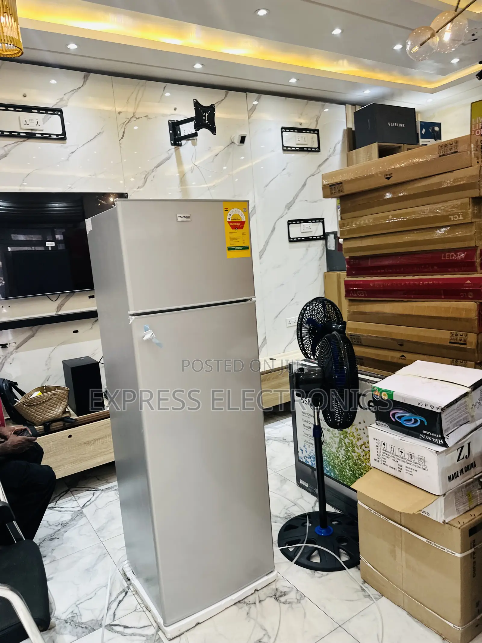 Nicely Sealed in Box Nasf2-28fl Double Door Fridge
