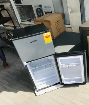 Fast Frosty Graud Pearl Doubledoor Dark Grey Top Freezer 90l