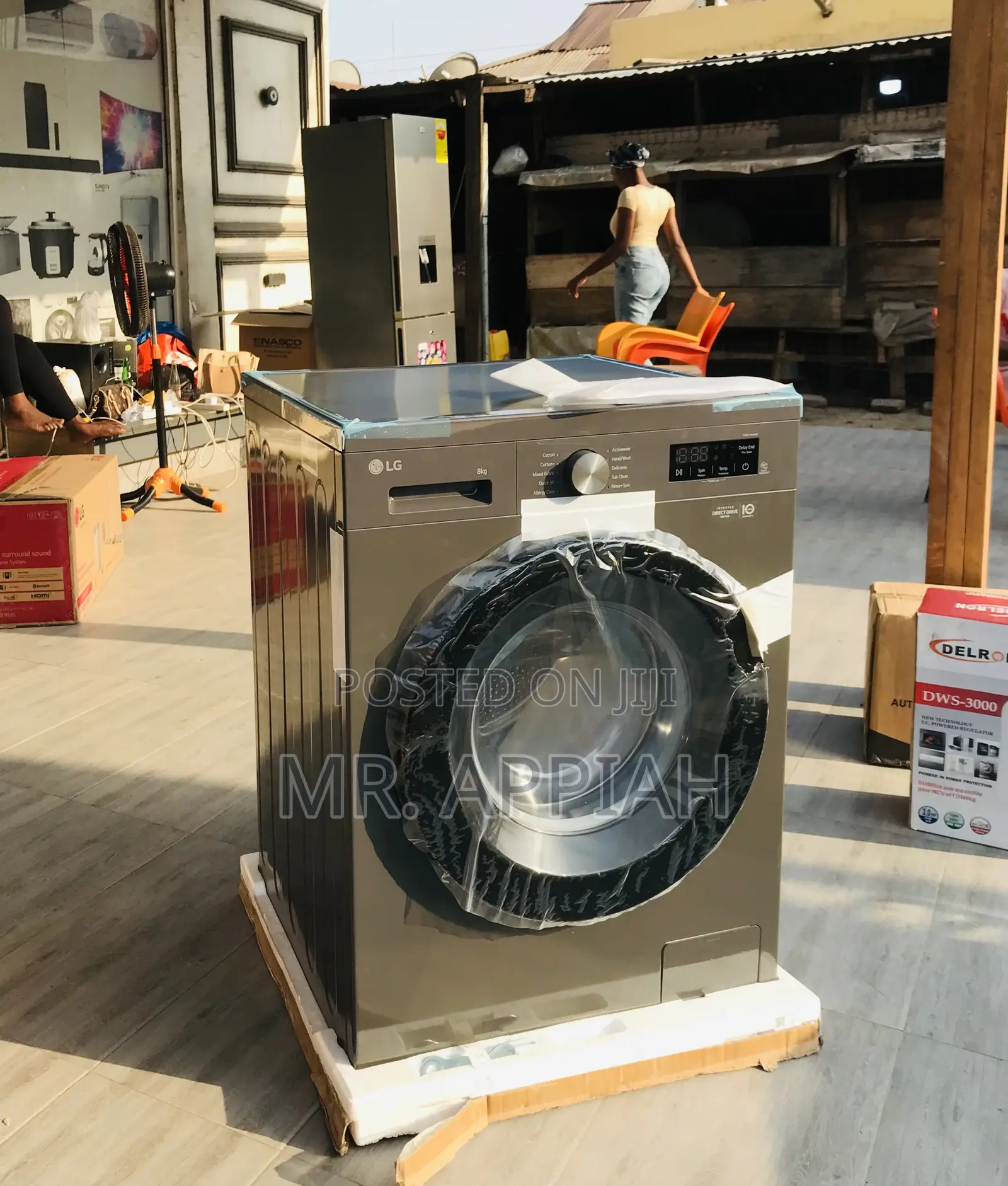 Shop Premium Lg 8kg Fully Automatic Washing Machine,Gray