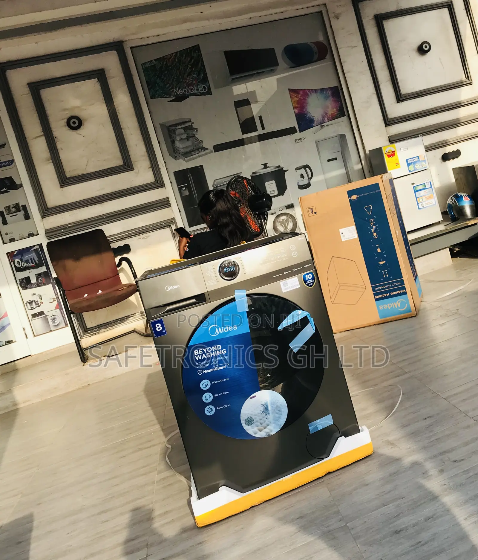 Midea 8kg Anti Rust Front Load Fullauto Inverter Washer