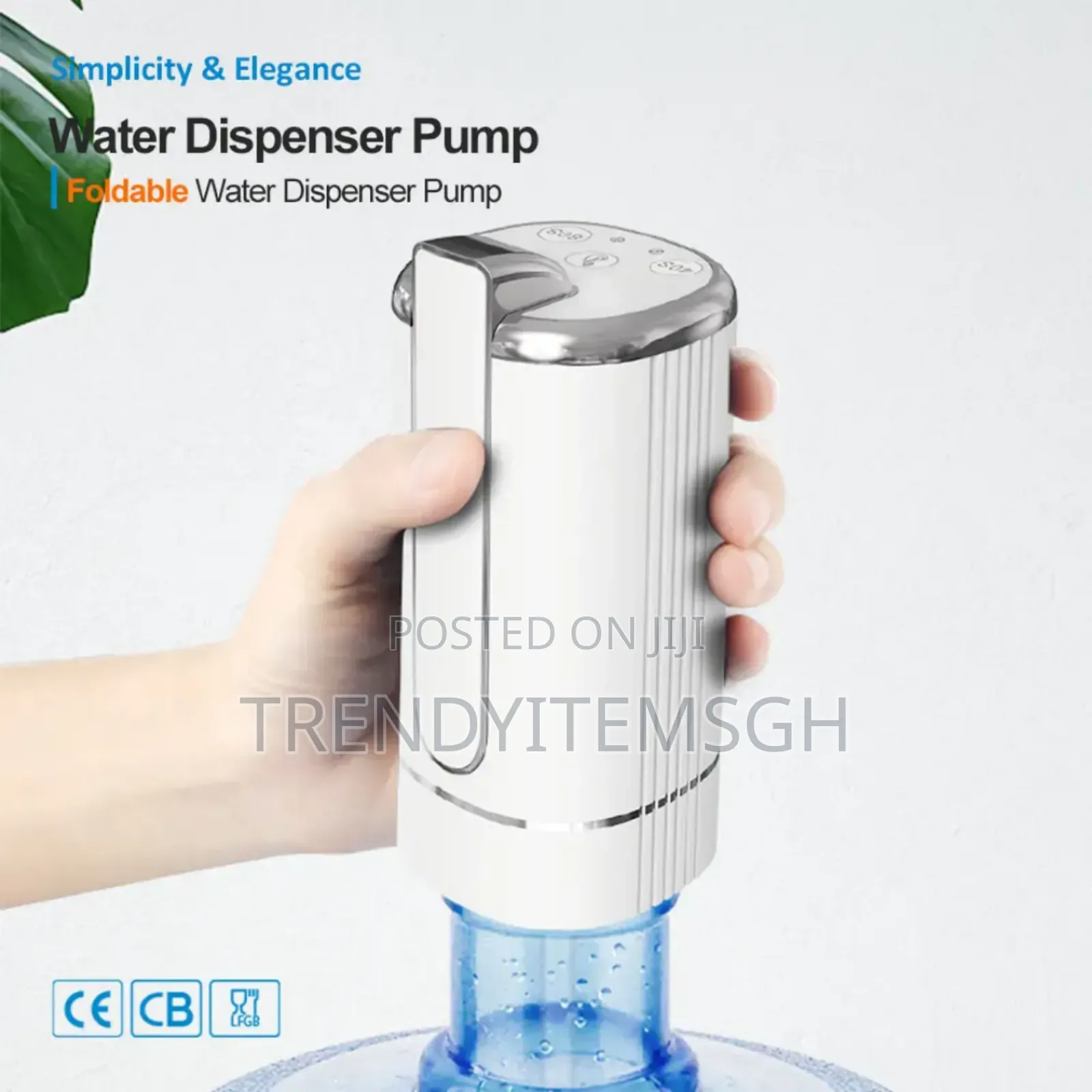 Foldable Rechargeable Automatic Water Dispenser Pump