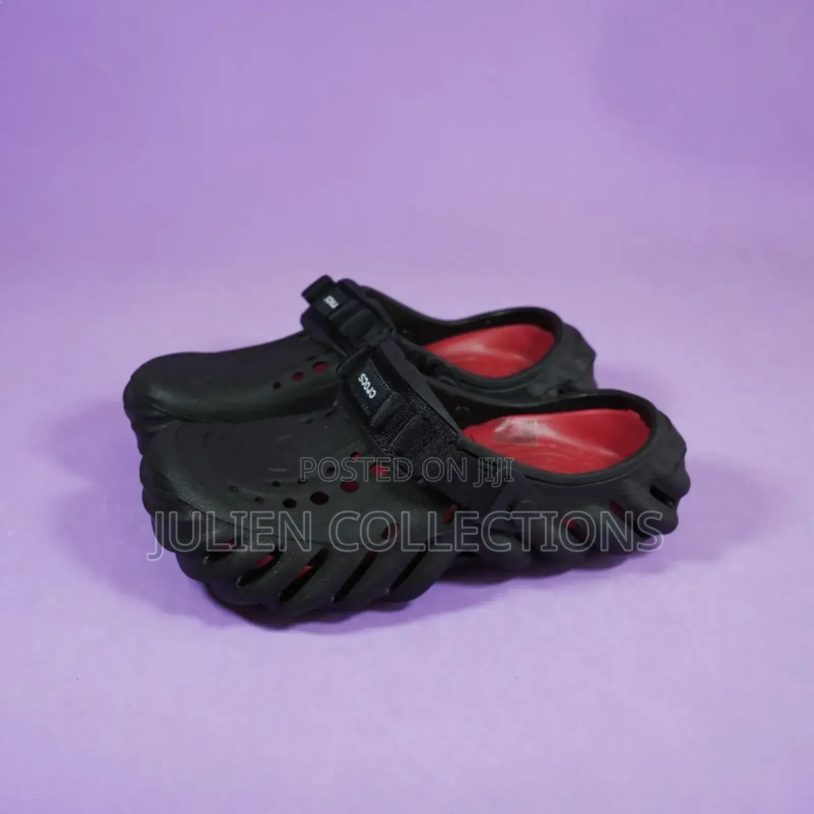 Crocs Slides Black and Amry Green