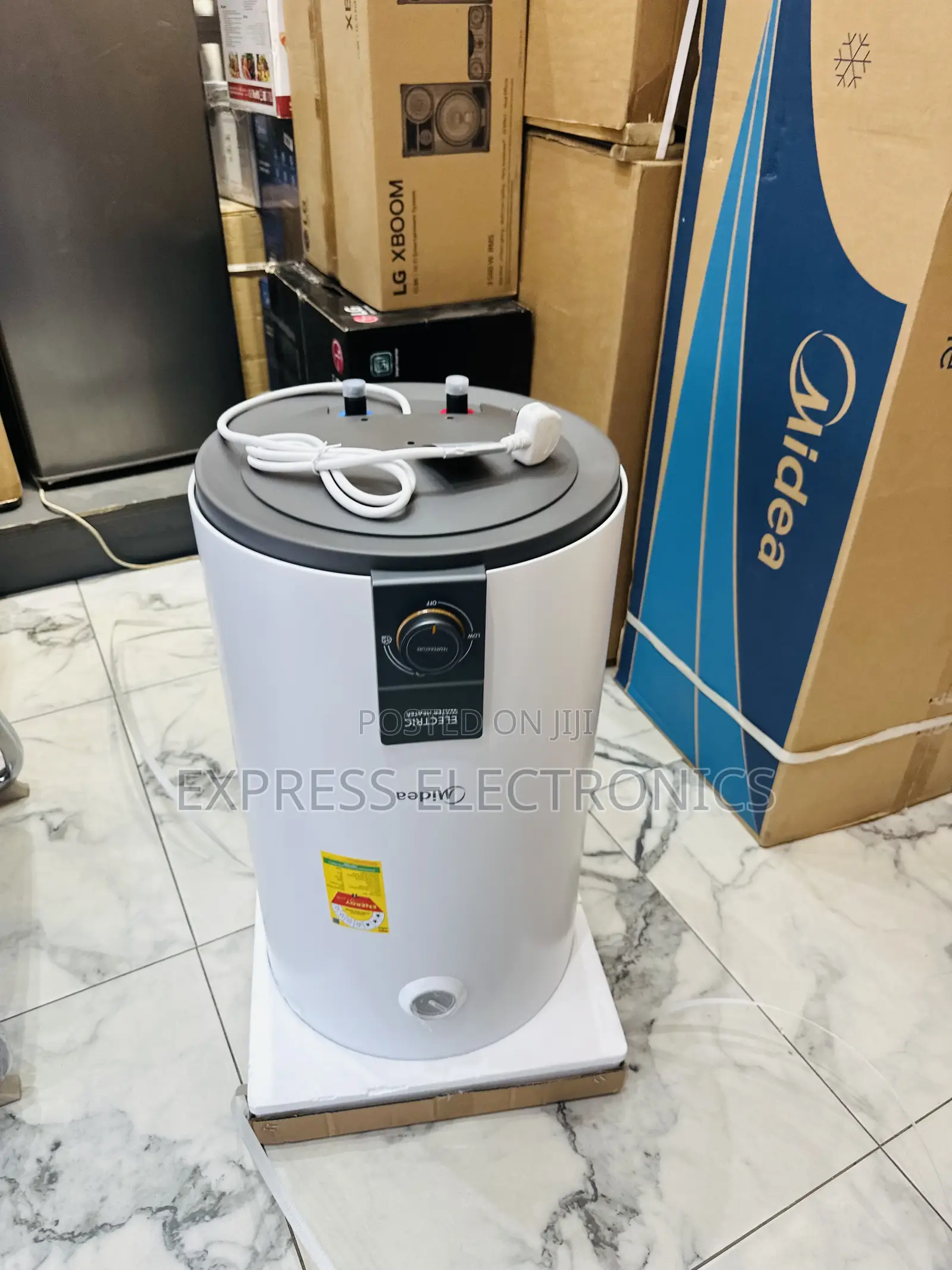 Nicely Sleek White Water Electric Heater Midea