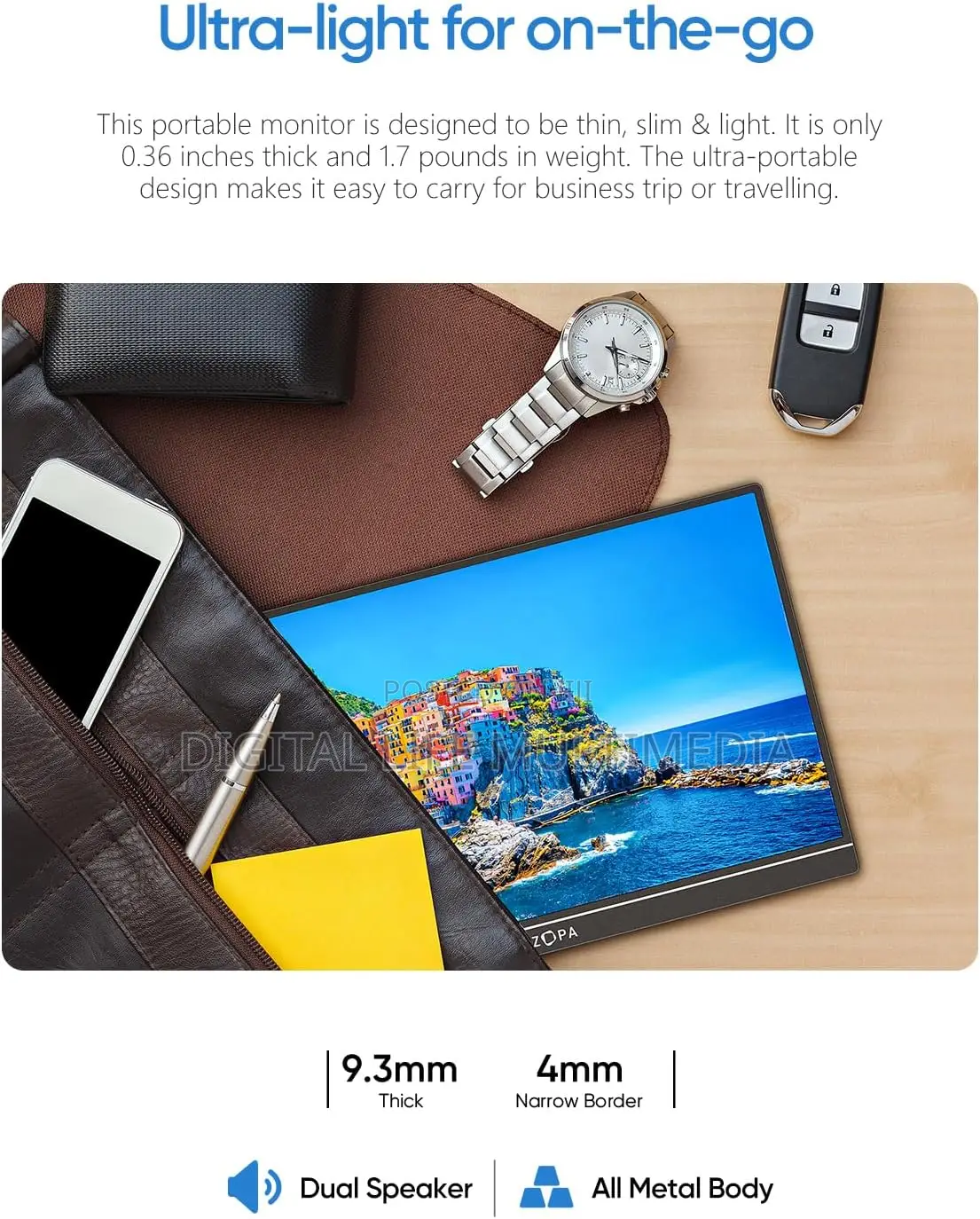 Arzopa 16.1'' 144hz Portable Gaming Monitor