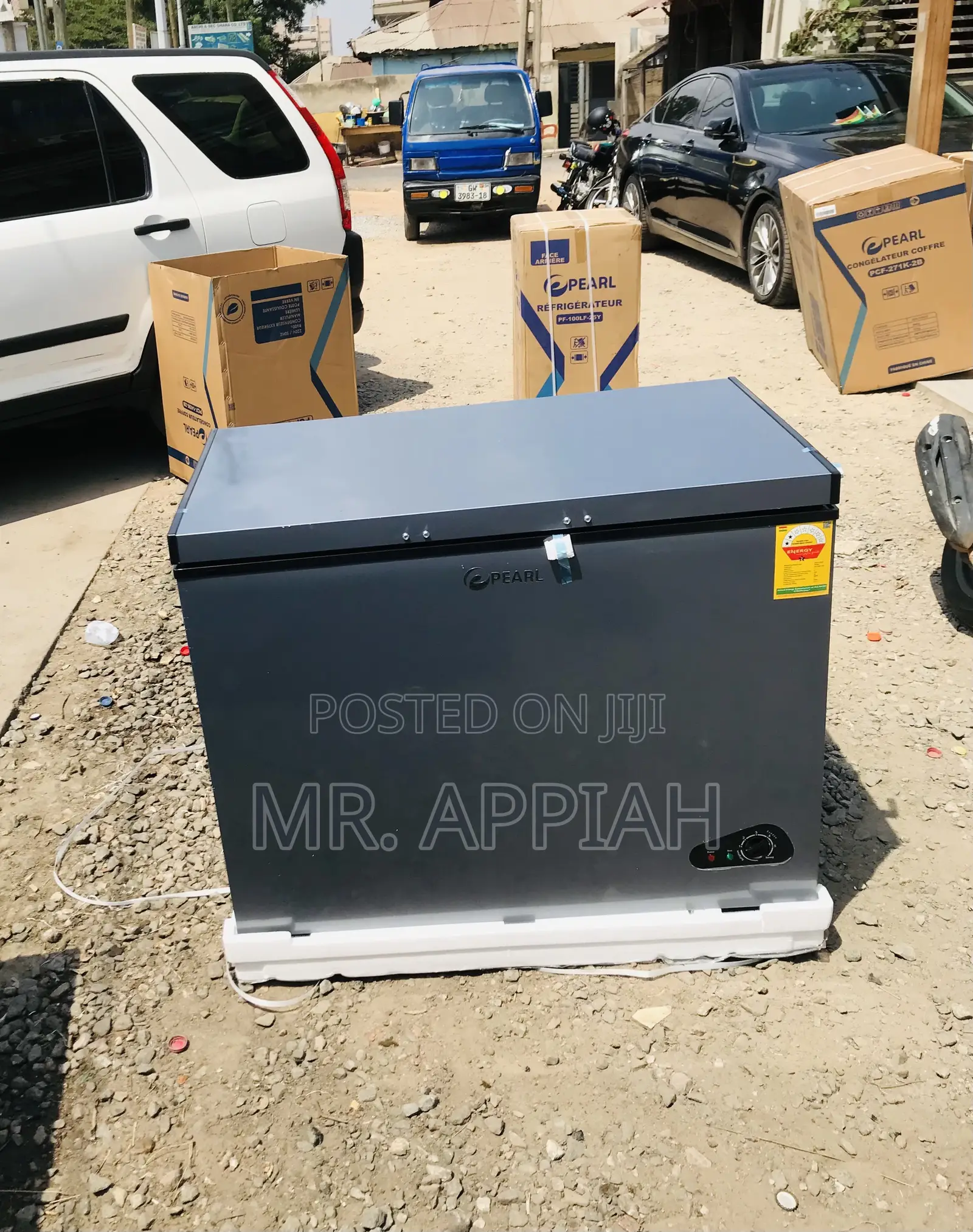 Sealed in Box Pearl 250 Liters Chest Freezer(Dark Gray)