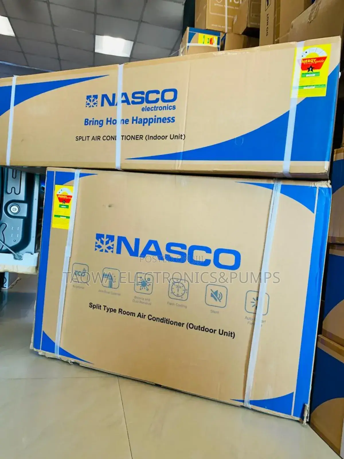 Finished With Mirror Design Nasco 2.5hp Air Conditioner