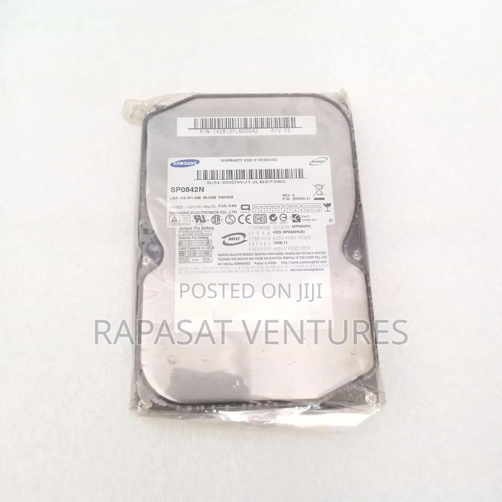 Samsung 80gb Desktop Ide Hard Drive