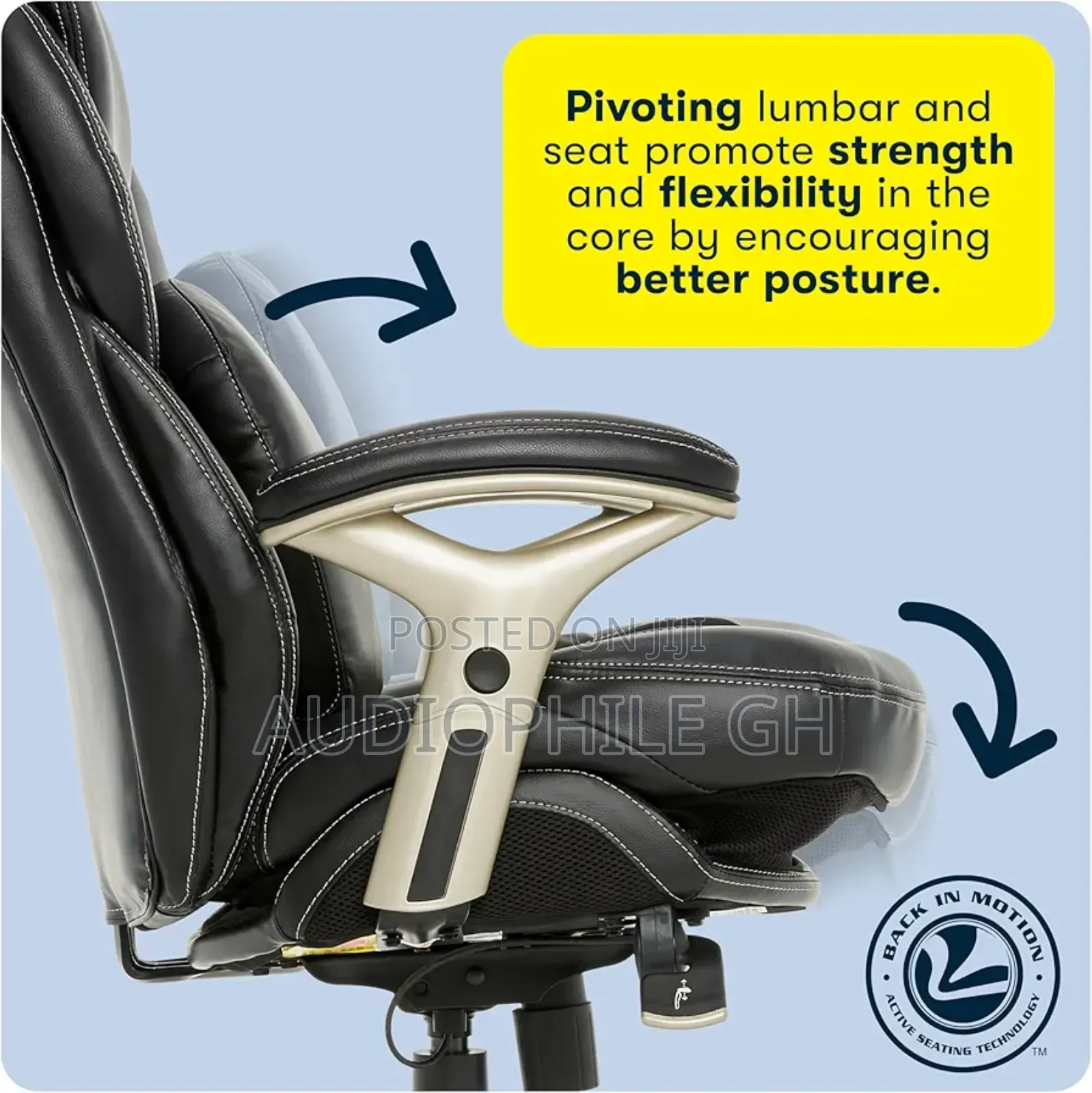 Serta Claremont Executive Office Chair With Back in Motion