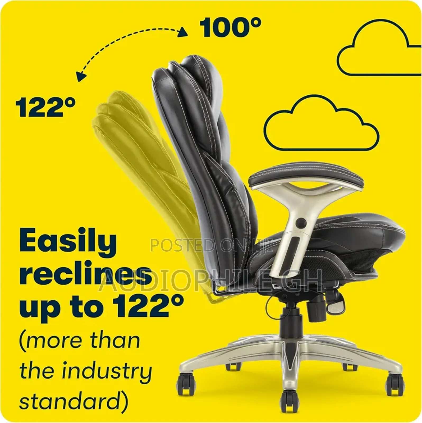 Serta Claremont Executive Office Chair With Back in Motion