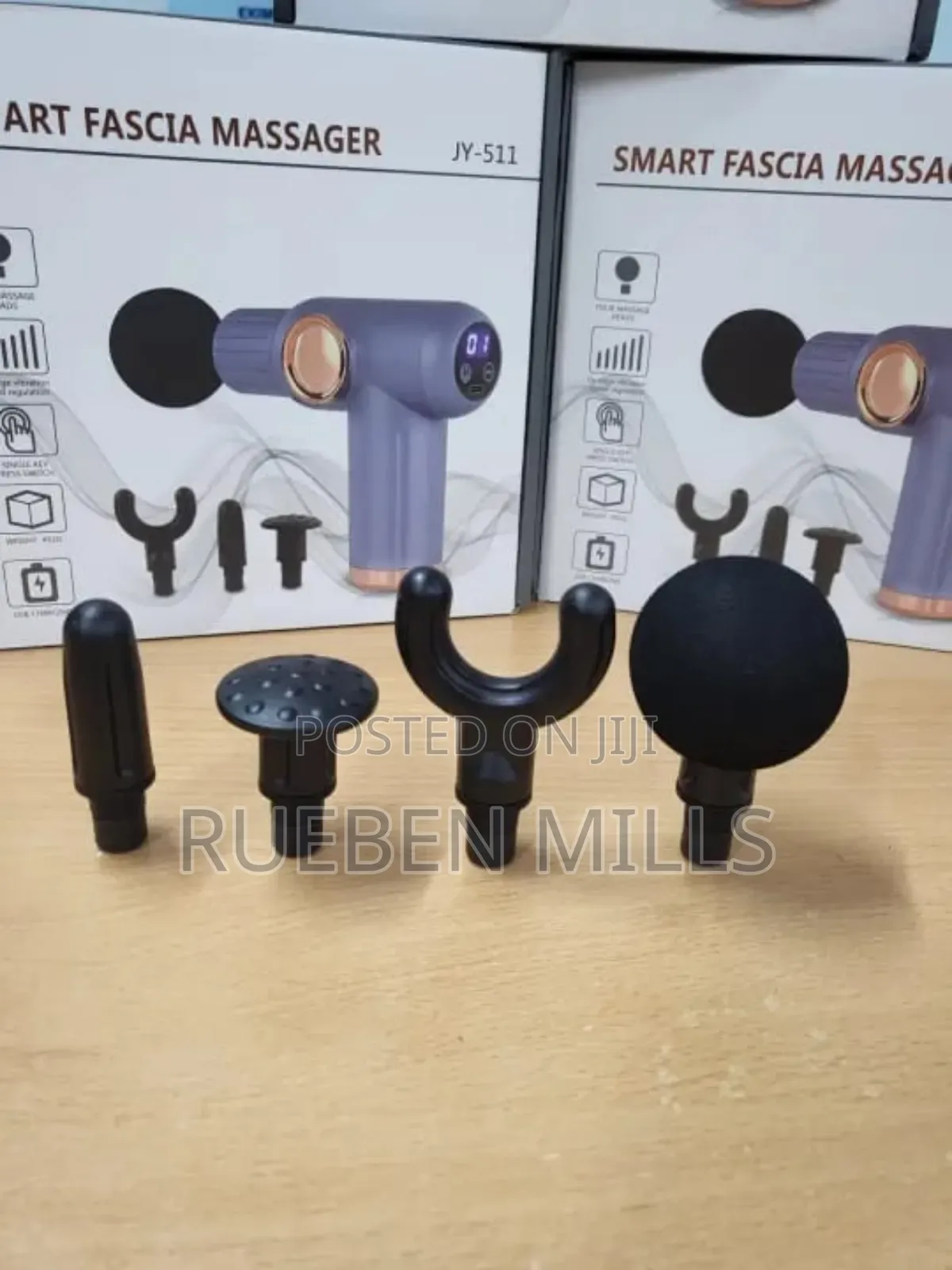 Wireless Digital Four Head Gun Massager