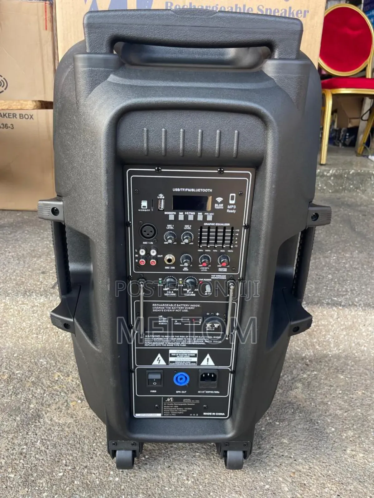 N1 Quality 15inches Rechargeable Speaker