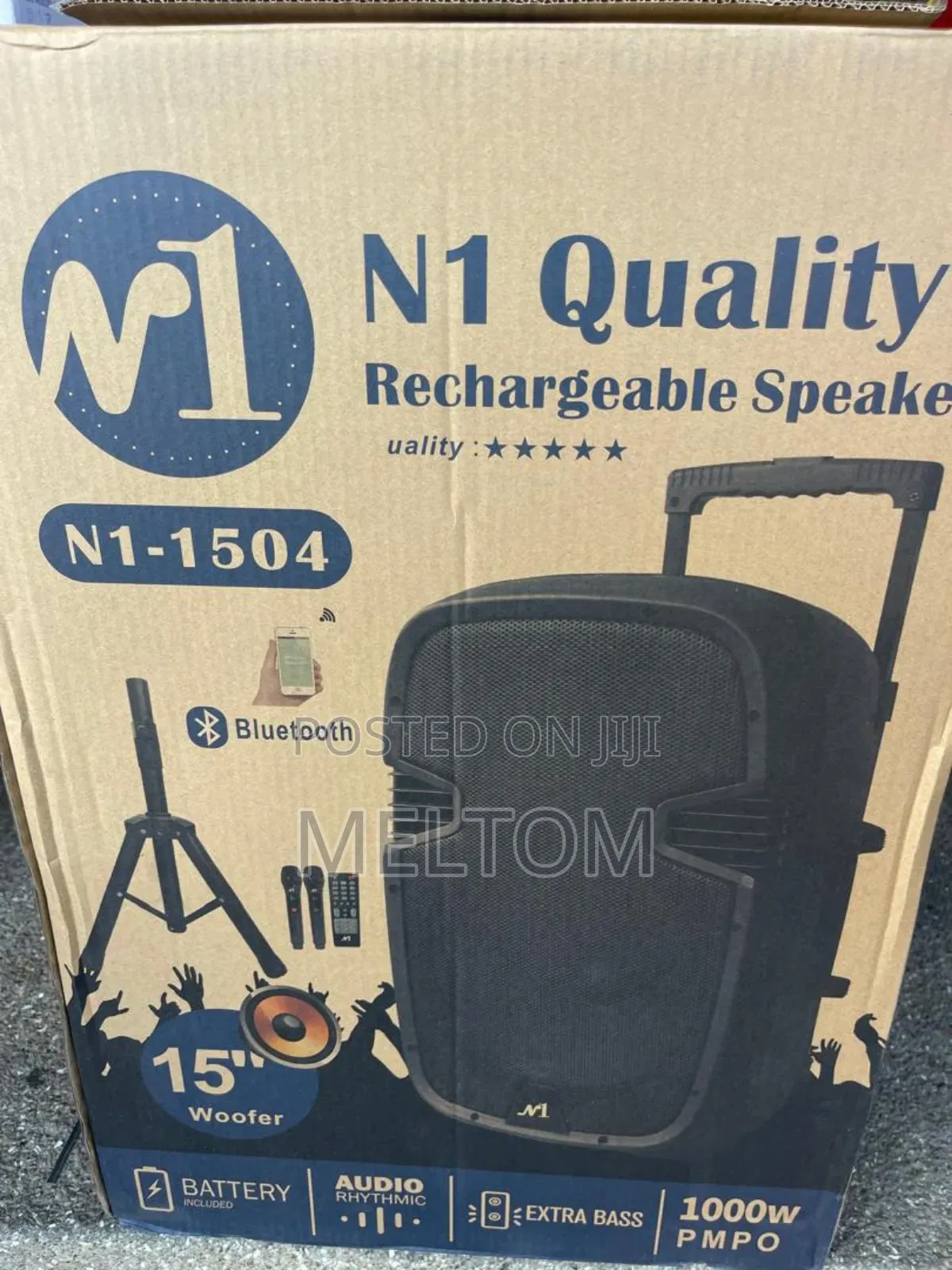 N1 Quality 15inches Rechargeable Speaker