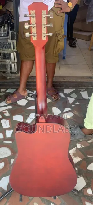 Maria Brown and Yellow 38-Inch Beginner Acoustic Guitar