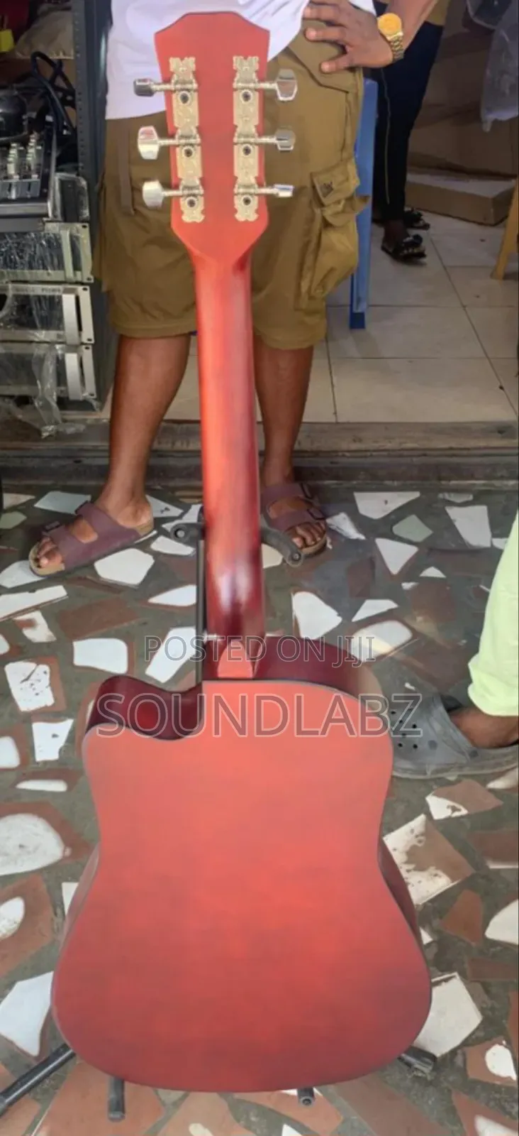 Maria Brown and Yellow 38-Inch Beginner Acoustic Guitar