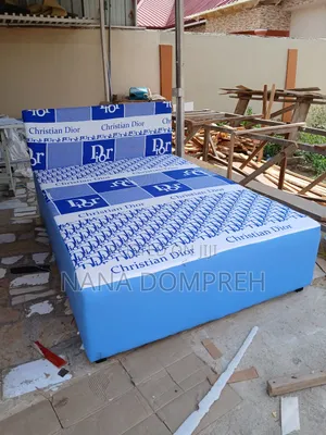 Blue and White Dior Bed