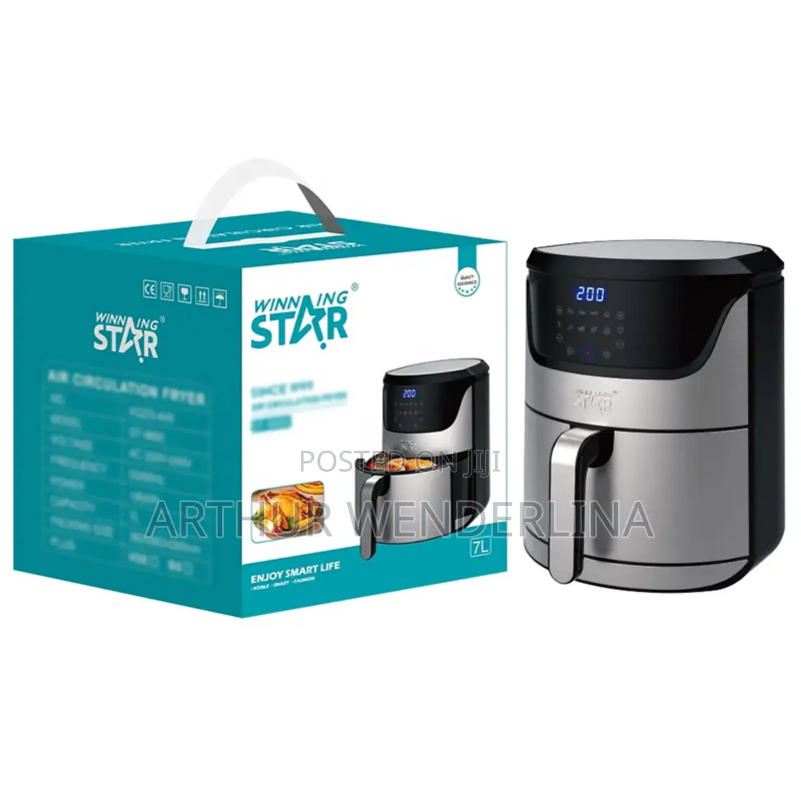 Winning Star Digital Air Fryer 7l Large Capacity