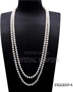 Plain Long Pearl Necklace