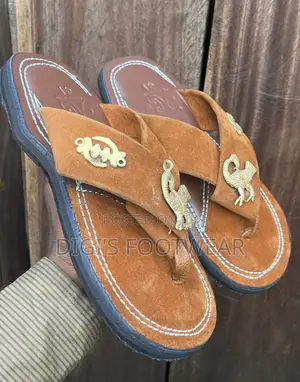 Brown Adepa Ahenema/ Chawchaw Slippers