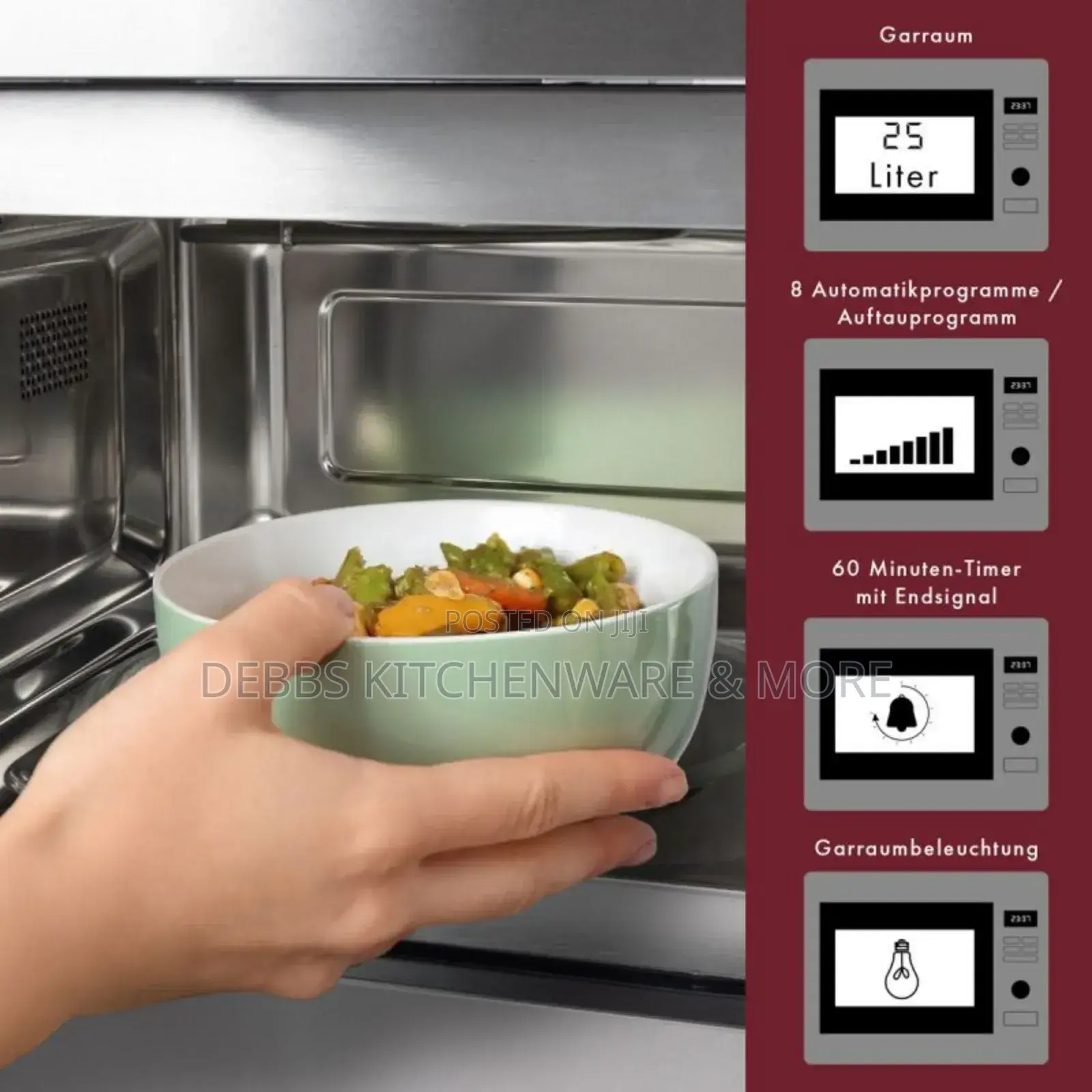 25lts Built-in Bomann Microwave Germany