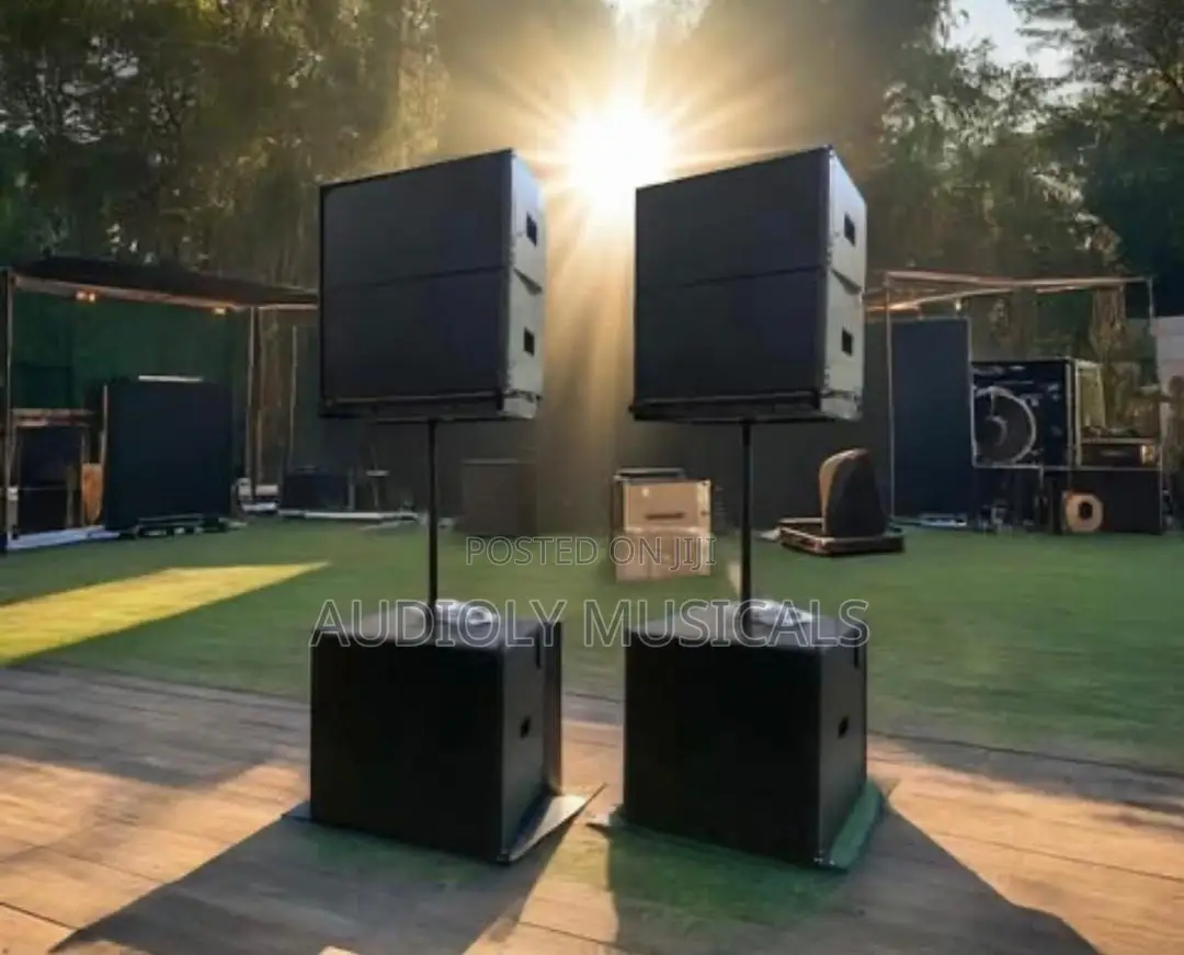 2 Line Array and (1 Pair)Bass With Bar for Pus