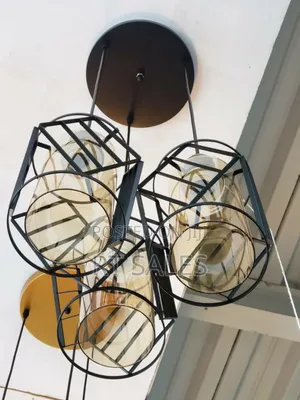 Metal and Glass 3 in 1 Pendant Light.