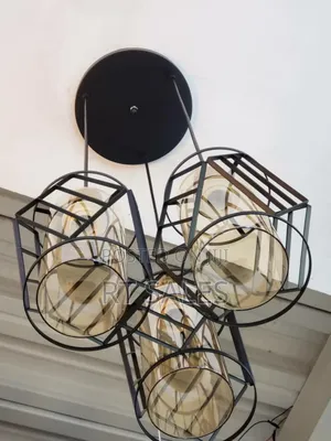 Metal and Glass 3 in 1 Pendant Light.