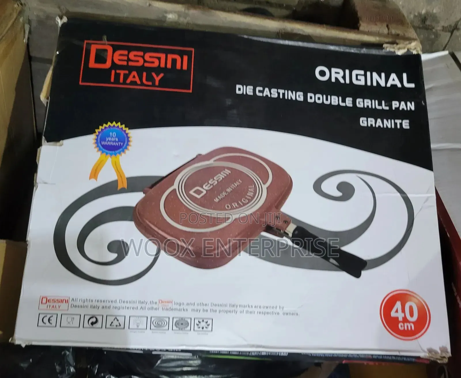 Original Dessini Frying\Grill Pan (Double) 40cm