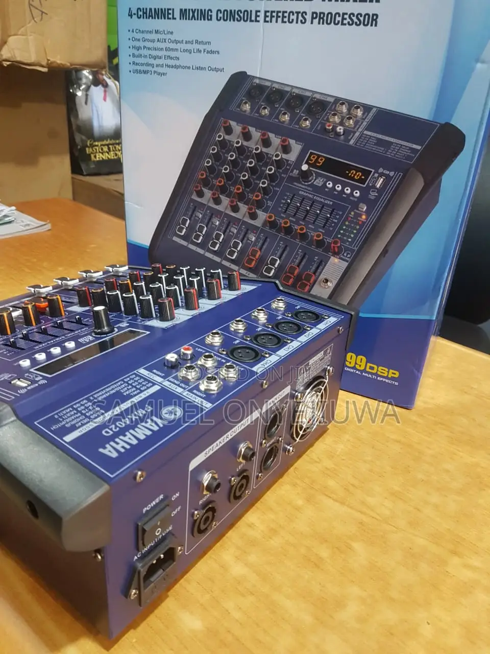 4 Channel Powered Mixer With Amp (Usb)