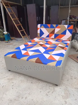 Multi Coloured Double Bed