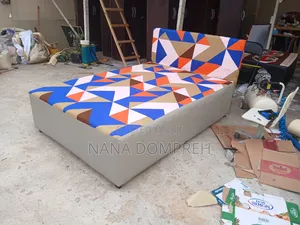 Multi Coloured Double Bed