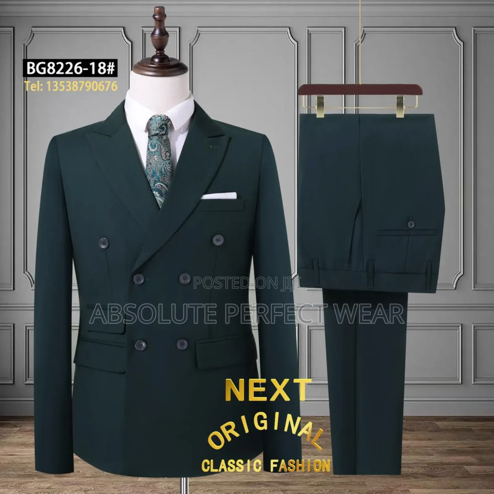 Classic Double Breasted Suit in Colors