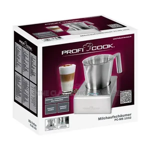 Proficook Stainless-Steel Milk Frother for Hot Cold Milk