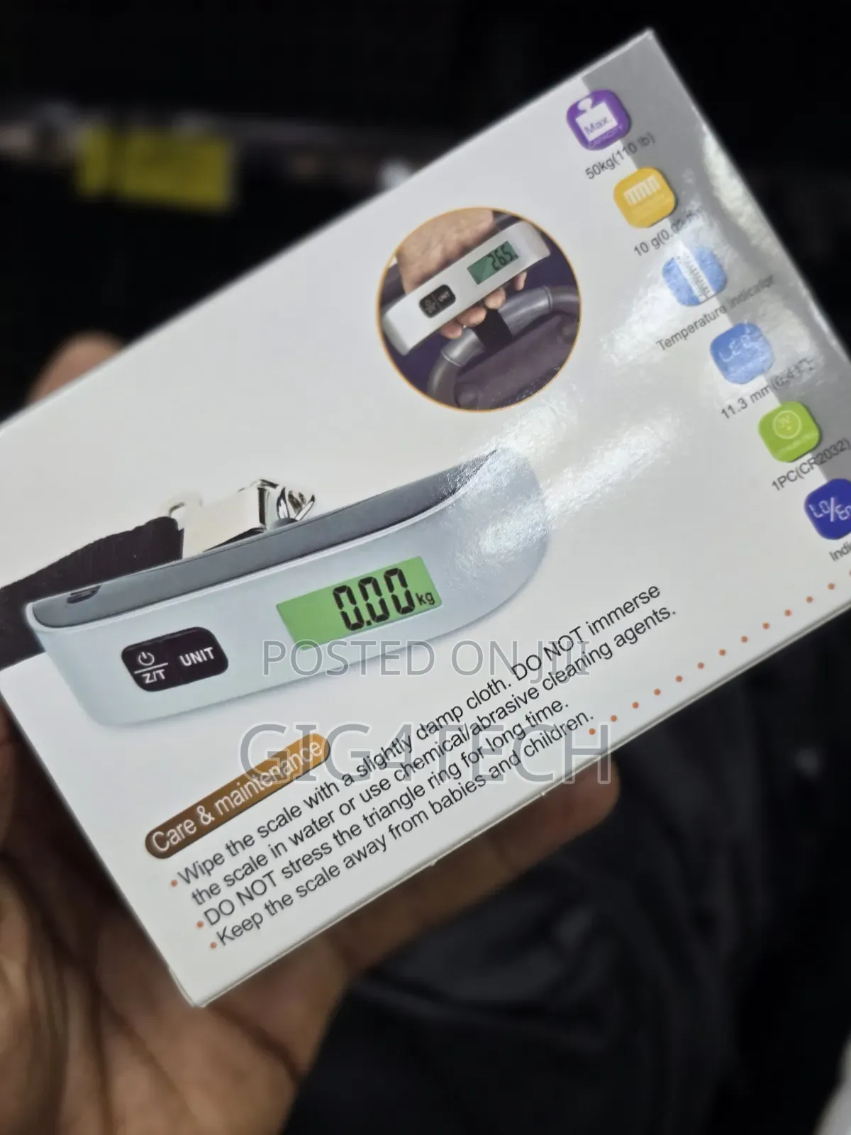 Electronic Luggage Scale Max Capacity 50kg