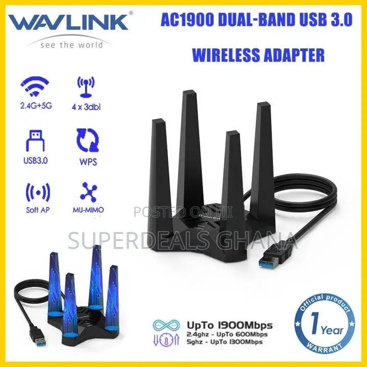 Ac1900 Usb 3.0 Wifi Adapter Dual Band Wireless Adapter